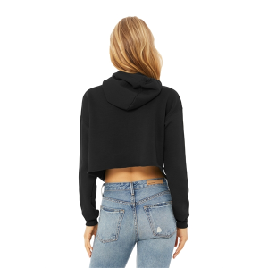 BELLA+CANVAS Women's Sponge Fleece Cropped Fleece Hoodie.