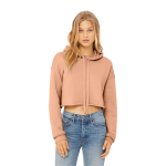 BELLA+CANVAS Women's Sponge Fleece Cropped Fleece Hoodie.