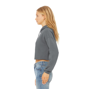 BELLA+CANVAS Women's Sponge Fleece Cropped Fleece Hoodie.