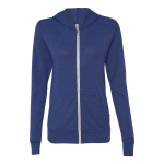 BELLA + CANVAS Triblend Lightweight Full-Zip Hooded Long ...