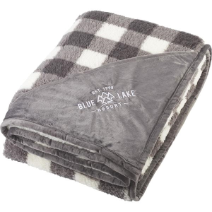 Field & Co.® Double Sided Plaid Sherpa Blanket