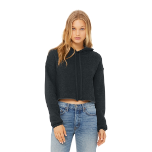 BELLA+CANVAS Women's Sponge Fleece Cropped Fleece Hoodie.