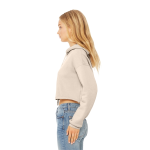 BELLA+CANVAS Women's Sponge Fleece Cropped Fleece Hoodie.