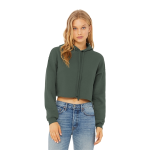 BELLA+CANVAS Women's Sponge Fleece Cropped Fleece Hoodie.