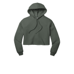 BELLA+CANVAS Women's Sponge Fleece Cropped Fleece Hoodie.